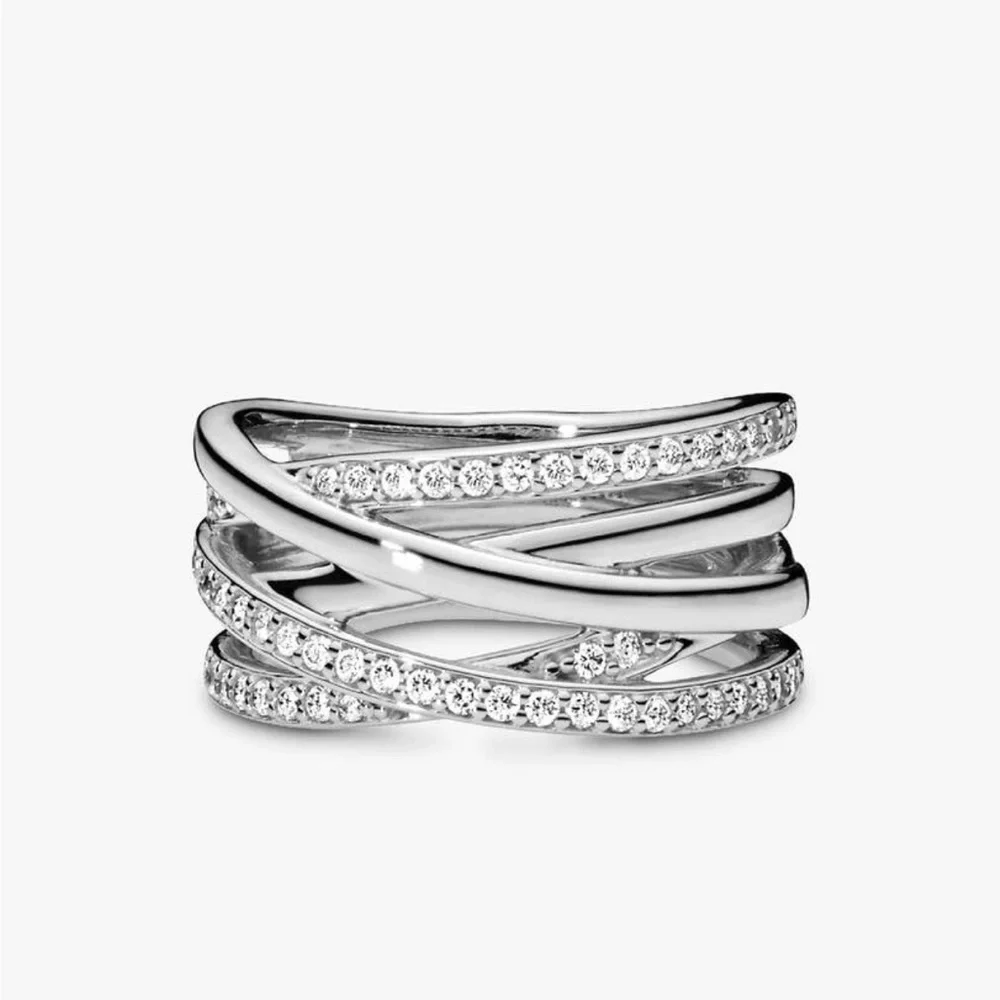 Pandora Entwined Ring SZ 7-1/2 - Picture 2 of 13